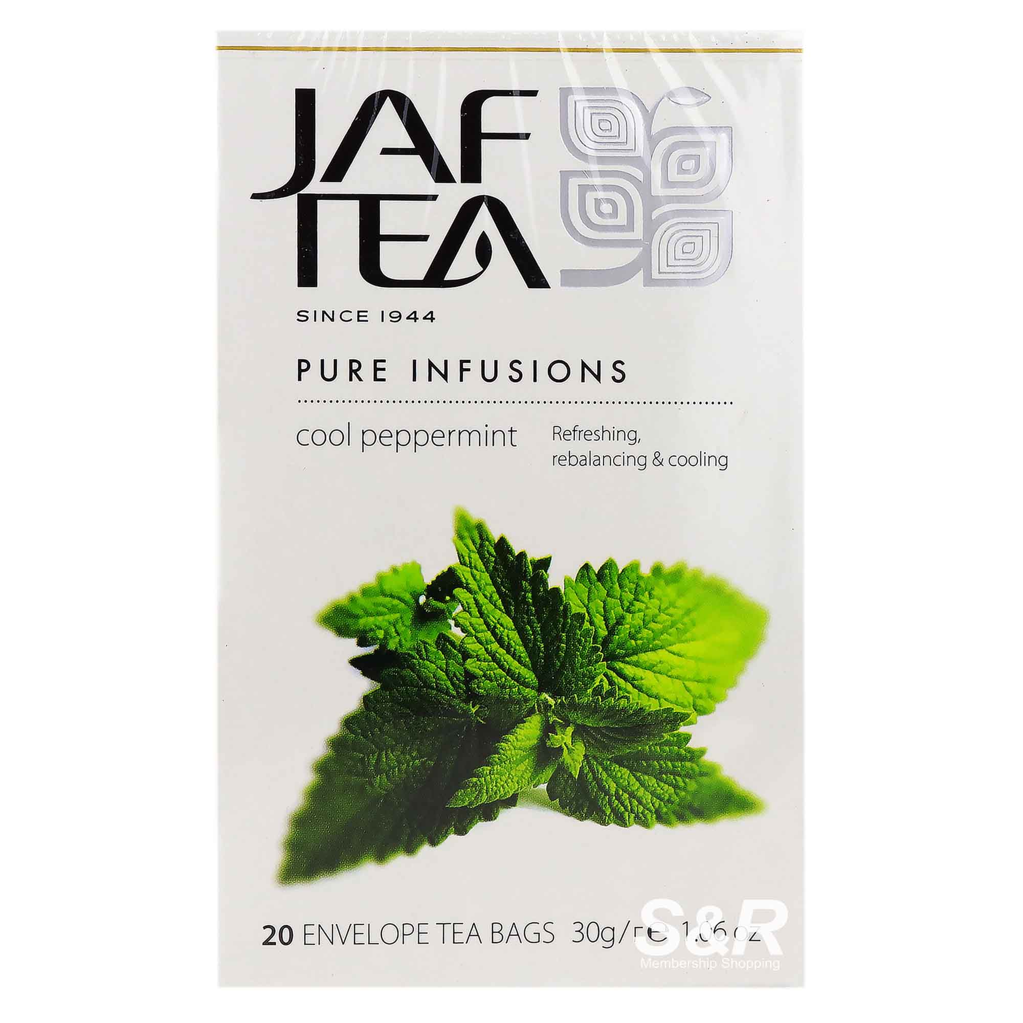 Jaf Tea Pure Infusions Cool Peppermint 20 tea bags Jaf Tea Pure Infusions Cool Peppermint 20 tea bags